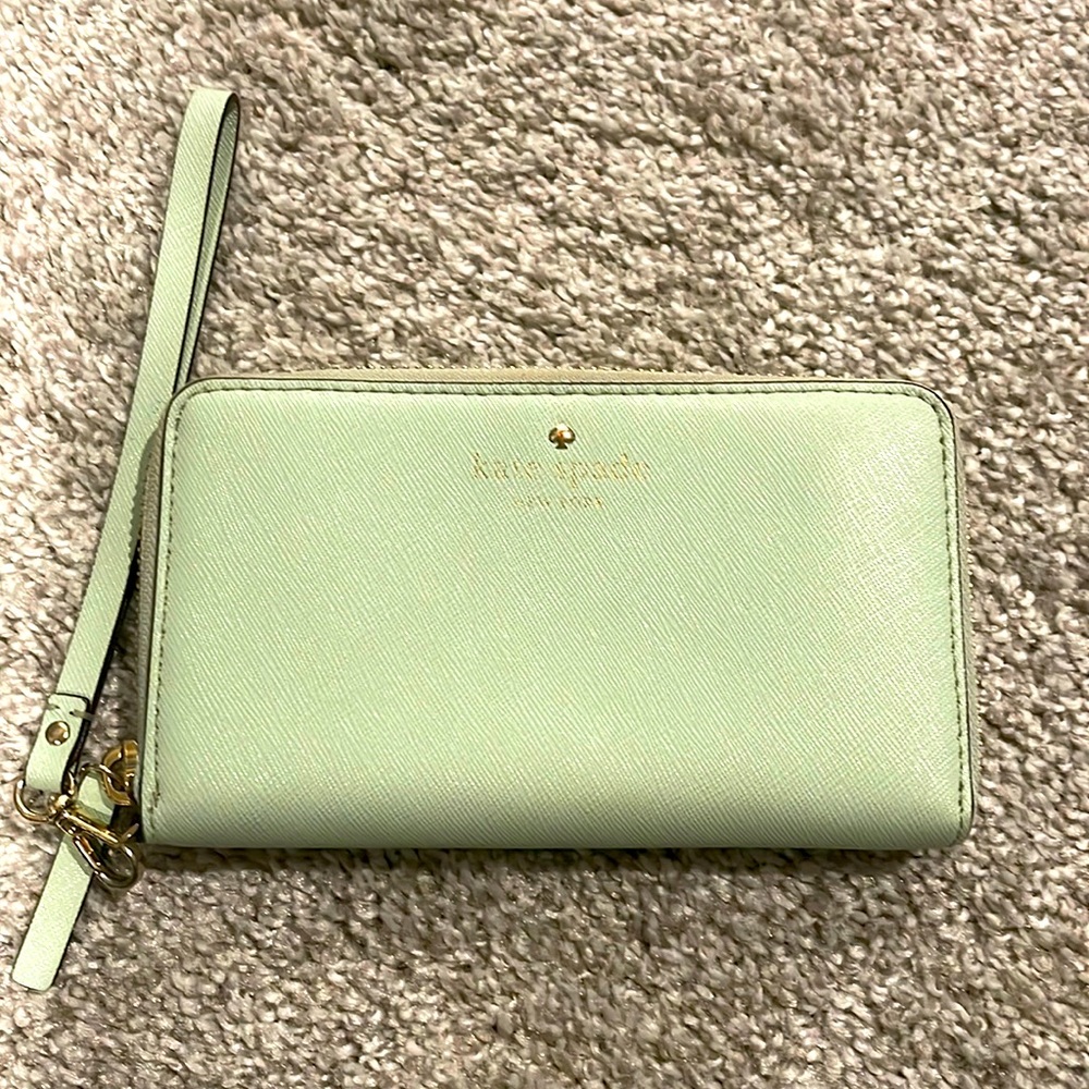 Kate Spade Mint Wristlet